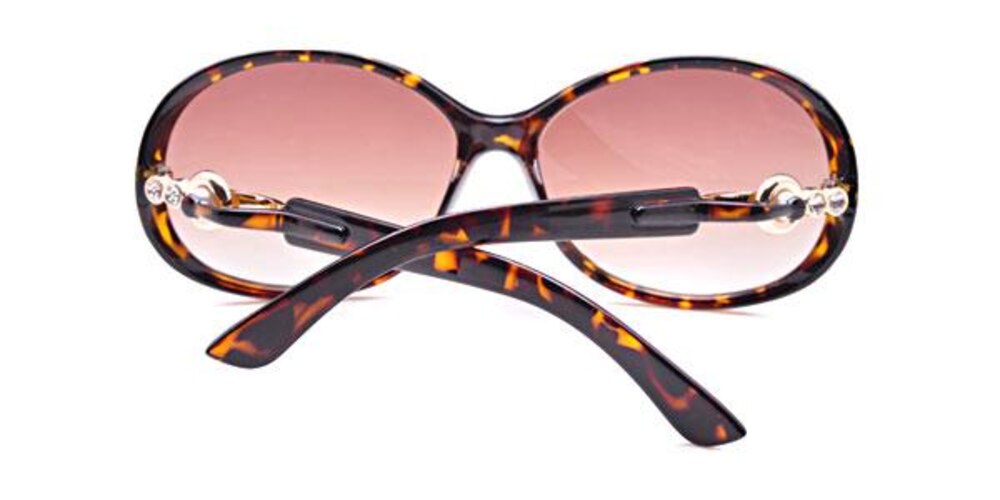 Rachael Tortoiseshell Round Plastic Sunglasses
