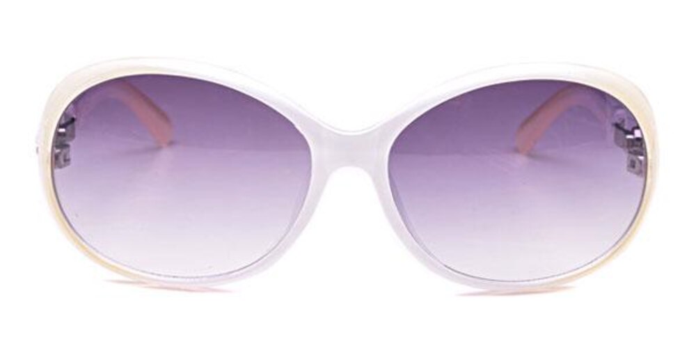 Rachael White Round Plastic Sunglasses