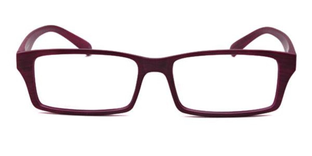 Perez Red Oval Plastic Eyeglasses