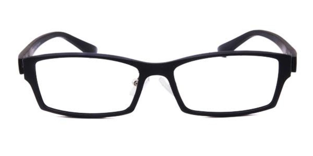 Georgeanna Matt Black Rectangle Plastic Eyeglasses