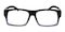 Villeurbanne Black/Blue Square Plastic Eyeglasses