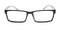 Vorton Black/Pattern Rectangle Plastic Eyeglasses