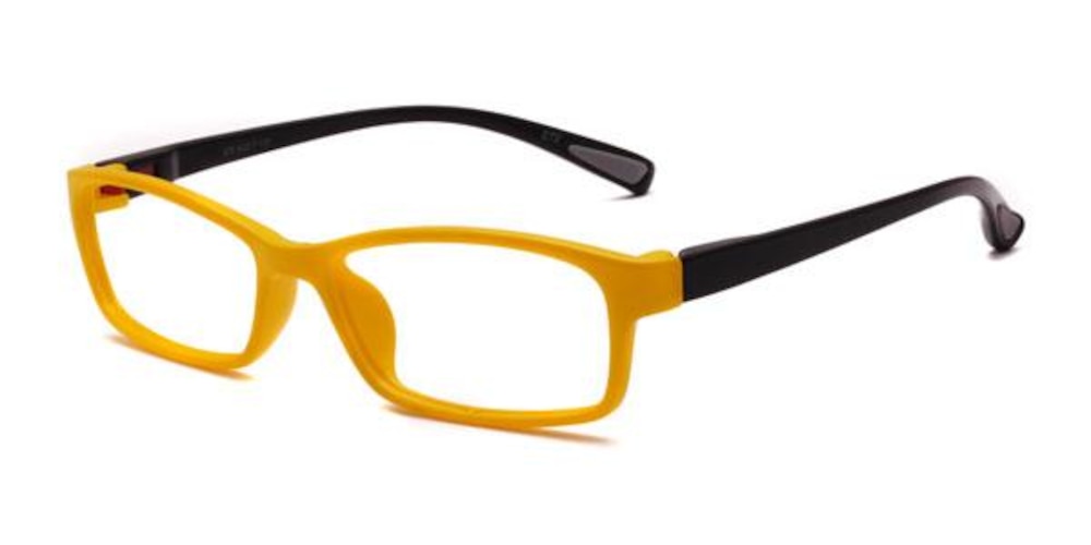 Littles Yellow/Black Rectangle Plastic Eyeglasses