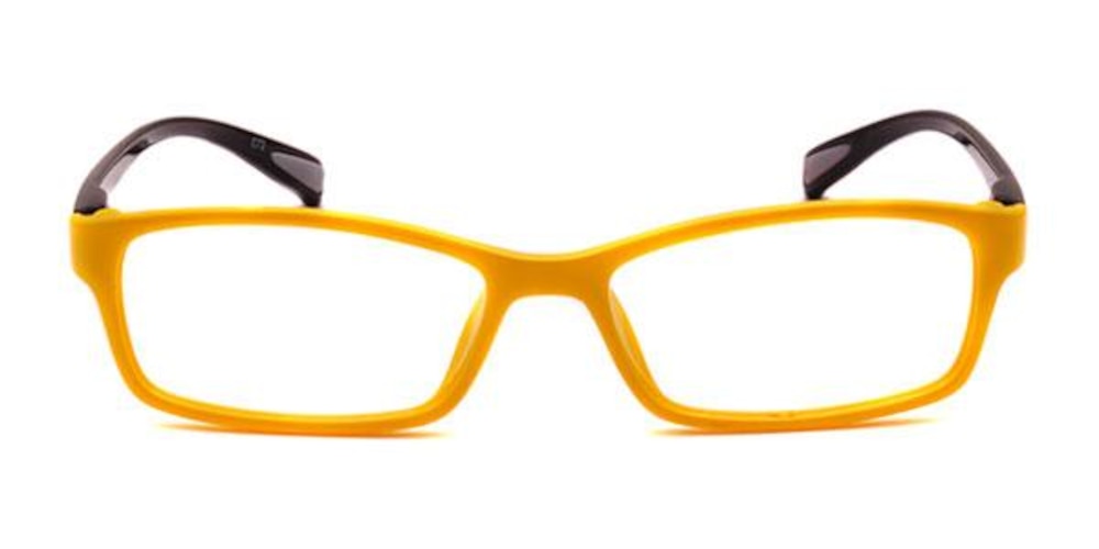 Littles Yellow/Black Rectangle Plastic Eyeglasses