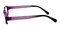 Saint-Denis Purple Rectangle Plastic Eyeglasses