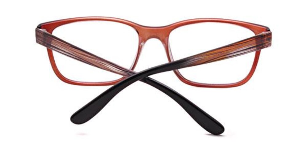 Andrea Brown Square Plastic Eyeglasses
