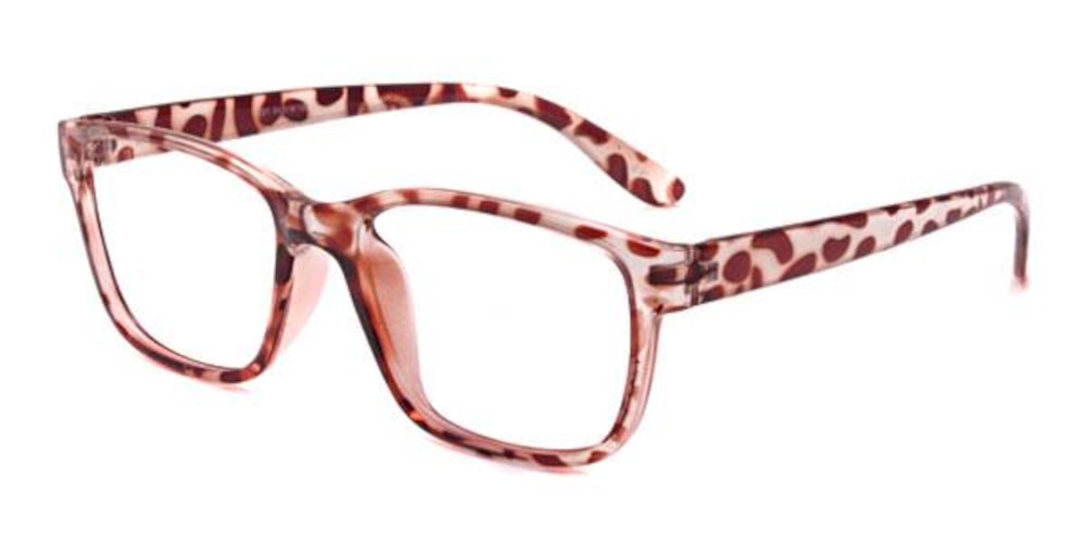 Andrea Tortoiseshell Square Plastic Eyeglasses