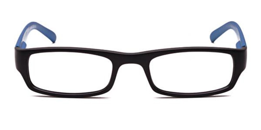Redd Black/Blue Rectangle Plastic Eyeglasses