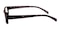 EauClaire Black/Pattern Rectangle Plastic Eyeglasses