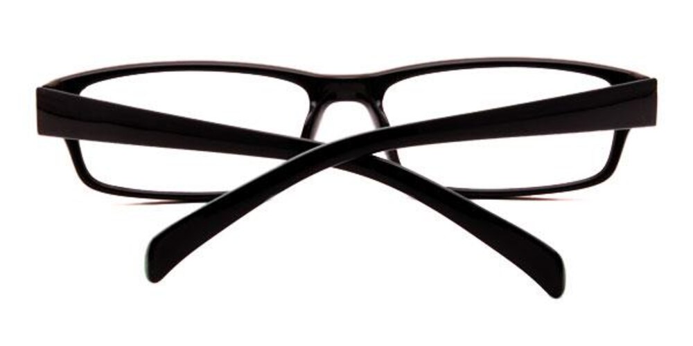 EauClaire Black/Green Rectangle Plastic Eyeglasses