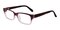 Venturato Black/Crystal Rectangle Acetate Eyeglasses