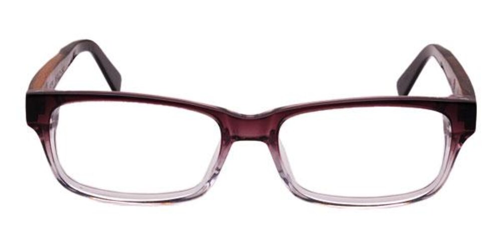 Venturato Black/Crystal Rectangle Acetate Eyeglasses