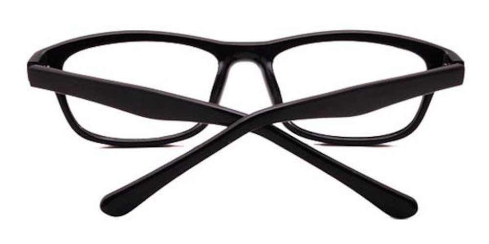 Plymouth Black Classic Wayframe Plastic Eyeglasses