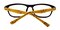 Plymouth Black/Yellow Classic Wayframe Plastic Eyeglasses