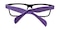 Sindt Black/Purple Square Plastic Eyeglasses