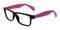 Sindt Black/Pink Square Plastic Eyeglasses