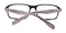 Mattingly Black/White Rectangle Plastic Eyeglasses