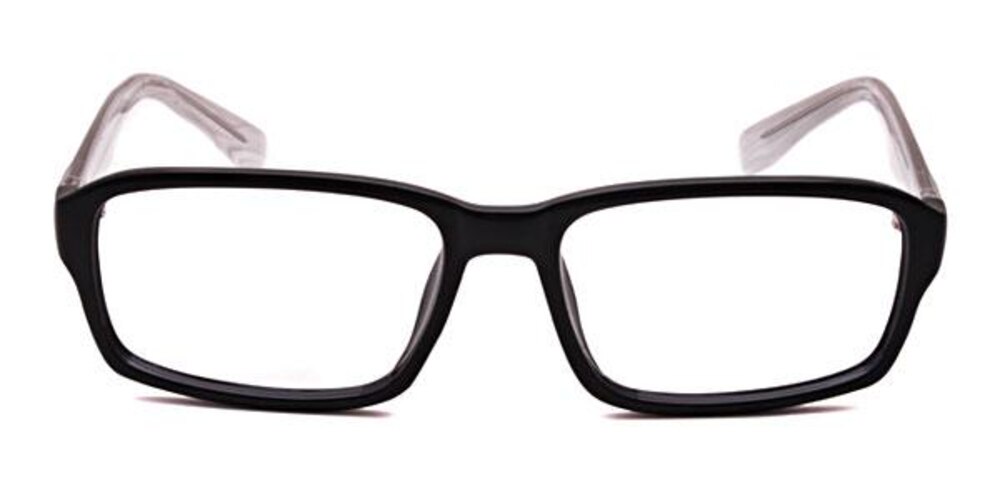 Mattingly Black/White Rectangle Plastic Eyeglasses