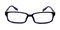 Gingras Black/Blue Rectangle Plastic Eyeglasses
