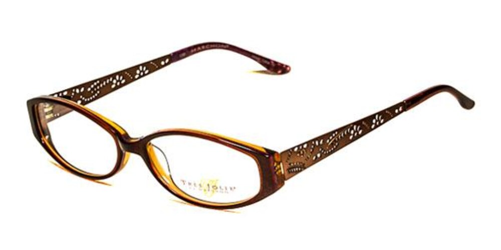TRES JOLIE 84 COCOAMOUR Oval Acetate Eyeglasses