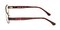 MICHAEL KORS MK482 PLUM Rectangle Metal Eyeglasses