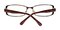MICHAEL KORS MK482 PLUM Rectangle Metal Eyeglasses