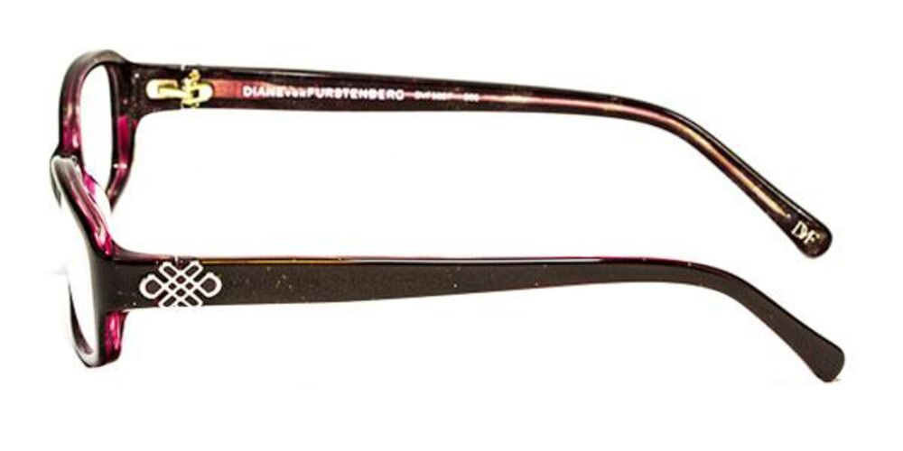 DVF5007 PLUM SHIMMER Rectangle Acetate Eyeglasses
