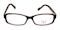 DVF5007 PLUM SHIMMER Rectangle Acetate Eyeglasses