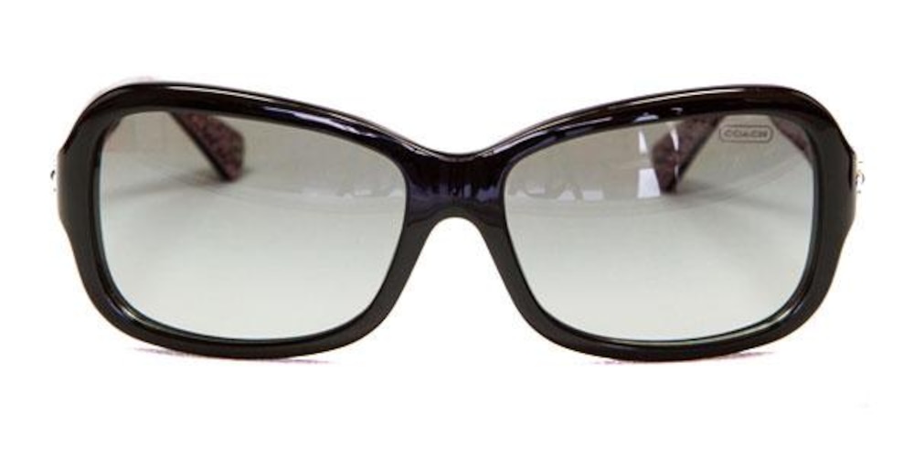 Coach HC8016 Black Round Acetate Sunglasses
