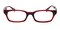 Daesch Solid Brown Rectangle Acetate Eyeglasses