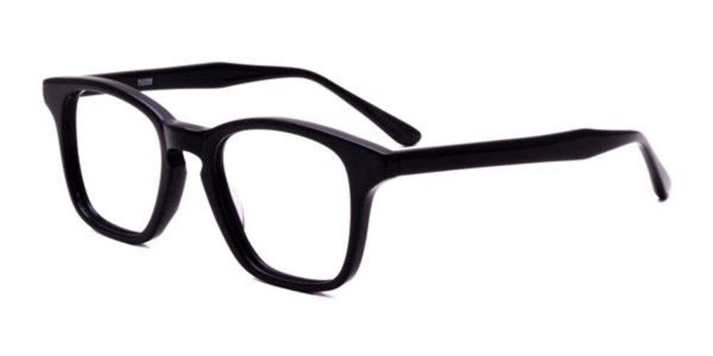 Saint-Nazaire Black Classic Wayframe Acetate Eyeglasses