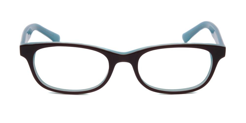 Louise Brown/Blue Oval Acetate Eyeglasses