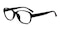 Cole MBlack Oval Plastic Eyeglasses