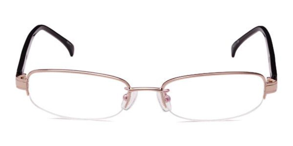 Danielle Golden Oval Metal Eyeglasses