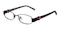 Thompson Black Oval Metal Eyeglasses