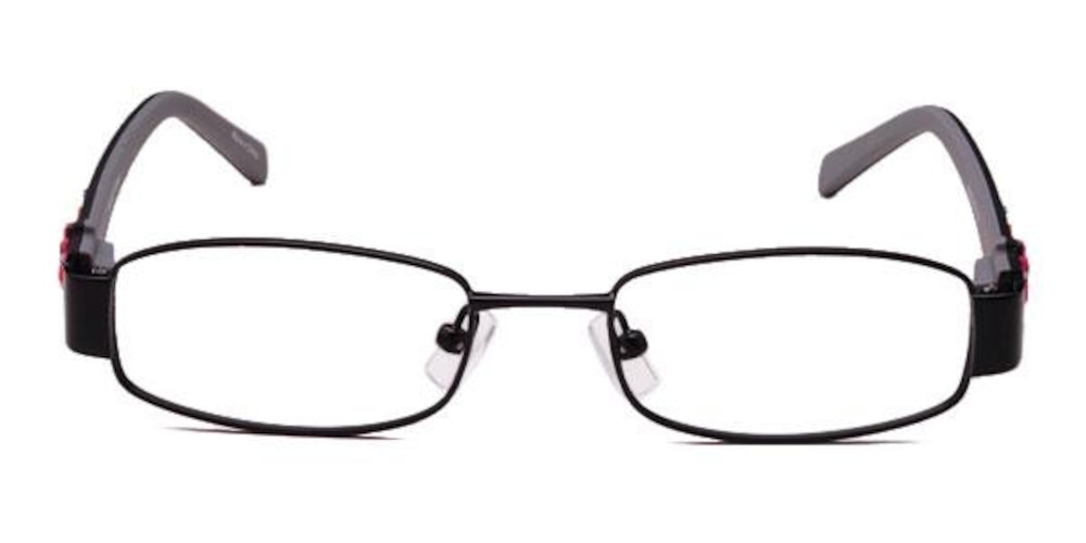 Thompson Black Oval Metal Eyeglasses