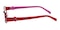 Thompson Burgundy Oval Metal Eyeglasses