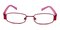 Thompson Burgundy Oval Metal Eyeglasses