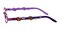 Holt Purple Oval Metal Eyeglasses