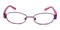 Stephen Purple Oval Metal Eyeglasses