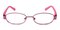 Stephen Pink Oval Metal Eyeglasses