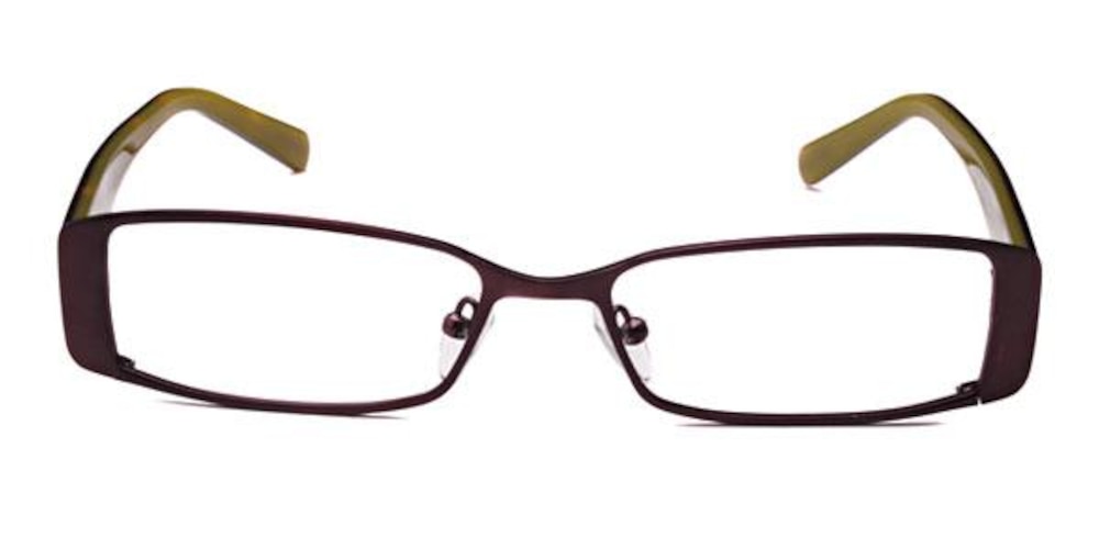 George Brown Rectangle Metal Eyeglasses