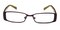 George Brown Rectangle Metal Eyeglasses