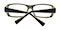 Smalley Black/Green Rectangle Plastic Eyeglasses