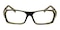 Smalley Black/Green Rectangle Plastic Eyeglasses