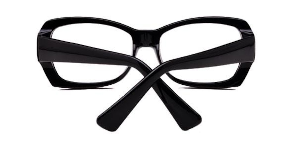 Sherry Black Classic Wayframe Plastic Eyeglasses