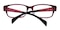 Roubaix Burgundy Square Plastic Eyeglasses