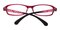 Connit Burgundy Rectangle Plastic Eyeglasses