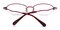 Johnson Red Oval Titanium Eyeglasses