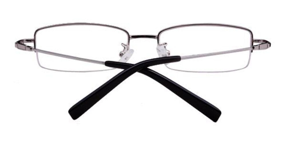 Brooke Silver Rectangle Eyeglasses